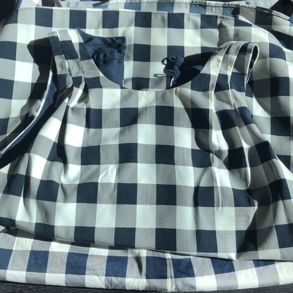 Banana Republic Gingham Set Skirt and Blouse!